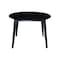 International Concepts 42 in. Solid Wood Round Dual Drop Leaf Dining Table with 4 Chairs in Black K46-42DL-C10-4 - alternate 3